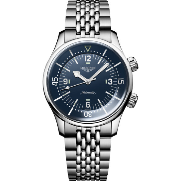 Orologio Longines Legend Diver Automatico. Cassa in acciaio di 39mm, vetro zaffiro, movimento COSC, impermeabile 300 metri.