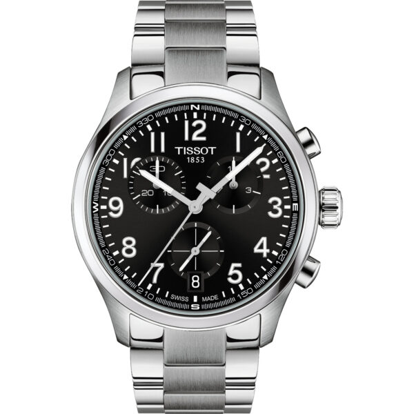 Orologio Tissot Chrono L. Movimento al quarzo con funzione cronografo. Cassa in acciaio da 42mm e vetro zaffiro.