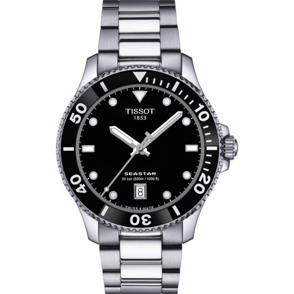 Orologio Tissot Seastar 1000 Quarzo 40mm, cassa acciaio, movimento al quarzo, impermeabilità 300 metri